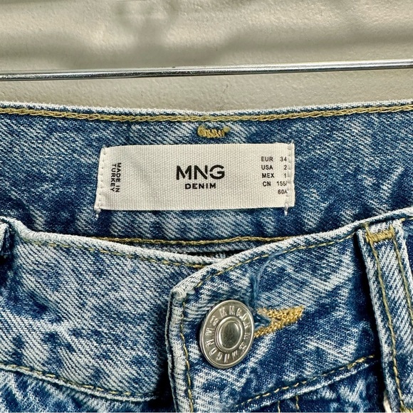 MANGO Denim Mid-rise Paisley straight-leg jeans - Picture 11 of 11